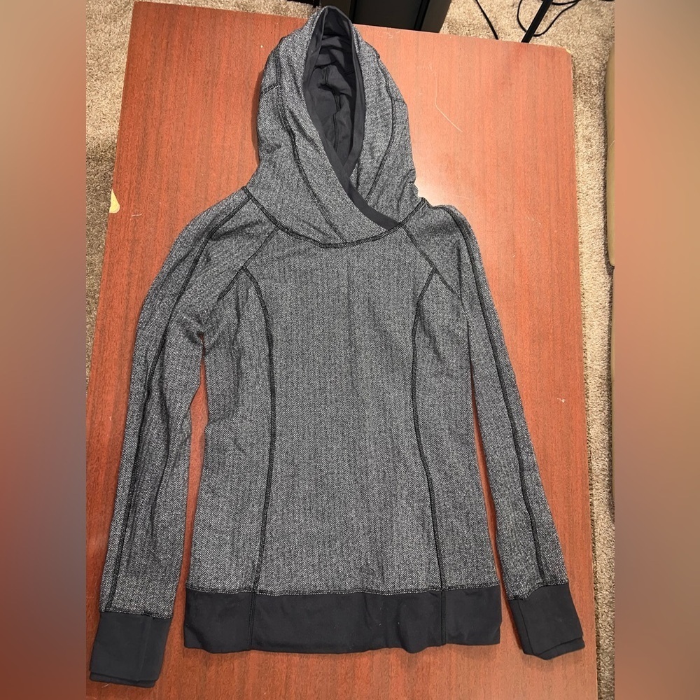 Lululemon Athletica Charcoal Hooded Jacket